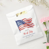 7月4日のアメリカ愛国国旗 フェイバーバッグ (封をした状態)