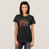 7月4日のアメリカ愛国的なウミガメ Tシャツ (正面フル)