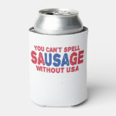 7月4日のアメリカ抜きでソーセージを綴おもしろいることはできない 缶クーラー (缶正面)