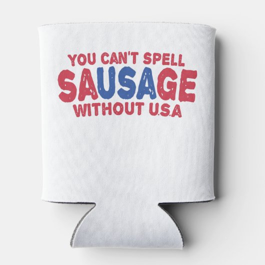 7月4日のアメリカ抜きでソーセージを綴おもしろいることはできない 缶クーラー (裏面)