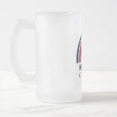 7月4日のアメリカ独立記念日 フロストグラスビールジョッキ (左)