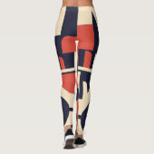 7月4日のアールデコ幾何学的レギンス レギンス (裏面)