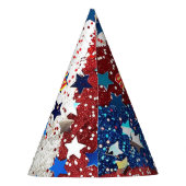 7月4日のカスタマイズ可能なパーティー帽子 パーティーハット (裏面)