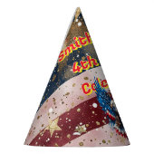 7月4日のカスタマイズ可能なパーティー帽子 パーティーハット (左)