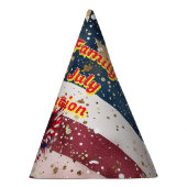 7月4日のカスタマイズ可能なパーティー帽子 パーティーハット (右)