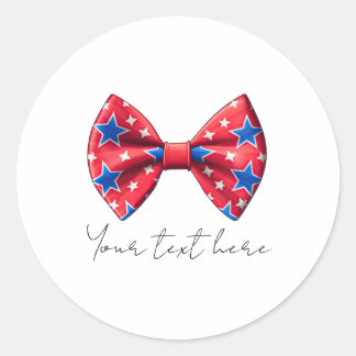 7月4日のクラシックラウンドステッカー ラウンドシール