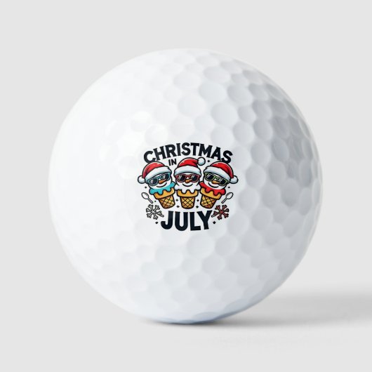 7月4日のクリスマスアイスUSA ゴルフボール (正面)