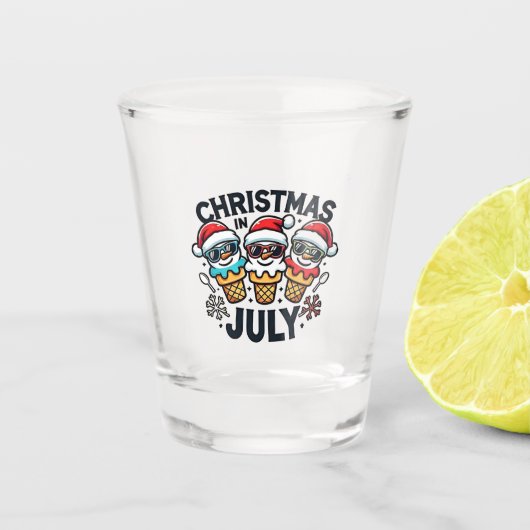 7月4日のクリスマスアイスUSA ショットグラス (正面)
