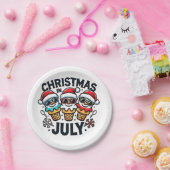 7月4日のクリスマスアイスUSA ペーパープレート (パーティー)