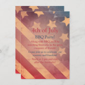 7月4日のグラデーションパーティの招待状 招待状 (正面/裏面)