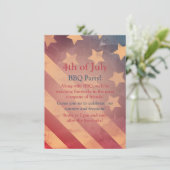 7月4日のグラデーションパーティの招待状 招待状 (スタンド正面)