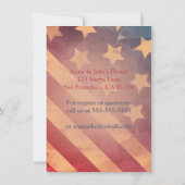 7月4日のグラデーションパーティの招待状 招待状 (裏面)