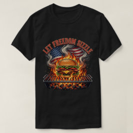 7月4日のサマー・バーベキュー・バーガー・グリル Tシャツ