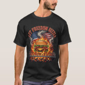 7月4日のサマー・バーベキュー・バーガー・グリル Tシャツ (正面)