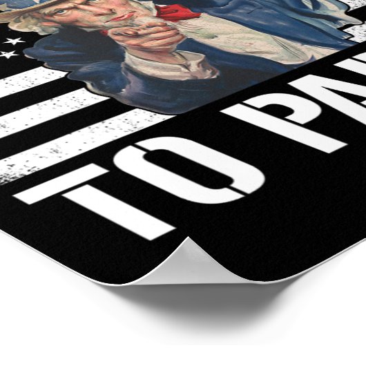 7月4日のサムおじさんおもしろいにパーティーして欲しい ポスター (角)