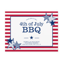 7月4日のスターとストライプ愛国モダン的BBQ