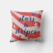 7月4日のスターとストライプ愛国国旗 クッション (裏面)