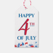 7月4日のハッピンポップ・アートのグ ギフトタグ (正面)