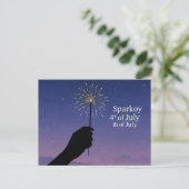 7月4日のハッピーフリーダムハガキ ポストカード (スタンド正面)