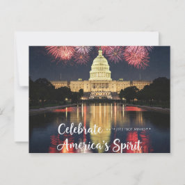 7月4日のハッピーフリーダムハガキ ポストカード