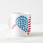 7月4日のハートマグカップ コーヒーマグカップ (正面左)