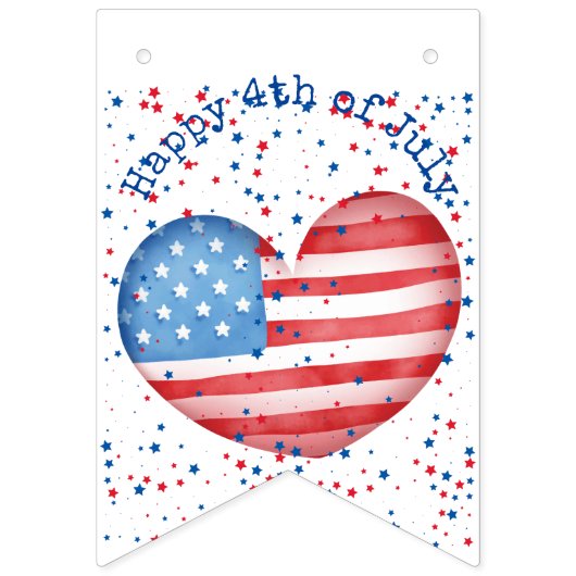 7月4日のバンティンカスタムグバナーアゲハチョウ バンティングフラッグ (第2の旗)