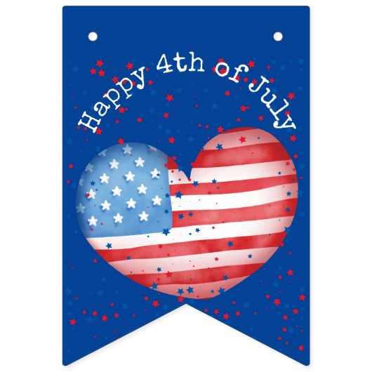 7月4日のバンティンカスタムグバナーアゲハチョウ バンティングフラッグ (第1の旗)