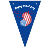 7月4日のバンティングカスタムバナー三角形の装飾 バンティングフラッグ (第1の旗)