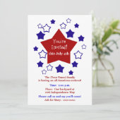 7月4日のバーベキュー 招待状 (スタンド正面)