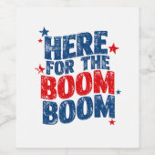 7月4日のパトリオティックなイベント「The Boom」を応援する  ワインラベル (シングルラベル)
