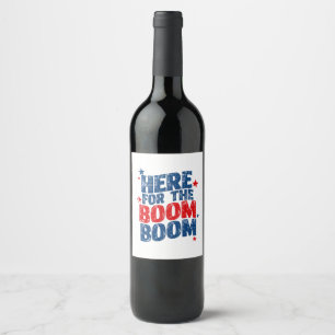 7月4日のパトリオティックなイベント「The Boom」を応援する ワインラベル