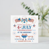 7月4日のパーティの招待状 招待状 (スタンド正面)