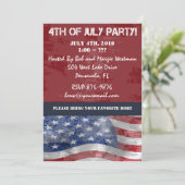 7月4日のパーティの招待状 招待状 (スタンド正面)