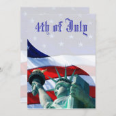 7月4日のパーティの招待状 招待状 (正面/裏面)