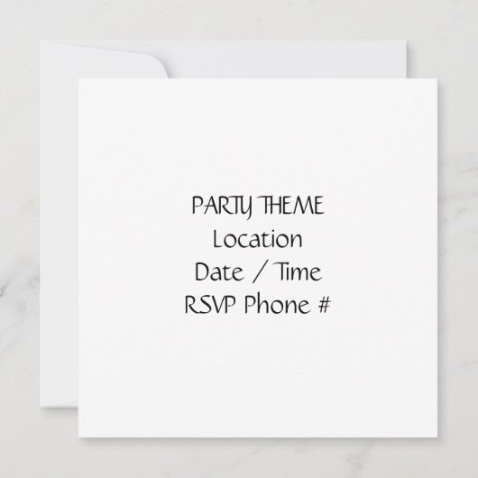 **7月4日のパーティーにご招待** 招待状 (裏面)