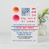 7月4日のパーティー招待状 招待 招待状 (スタンド正面)