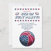 7月4日のパーティー球 招待状 (正面)