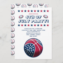 7月4日のパーティー球 招待状