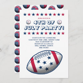 7月4日のパーティー球 招待状