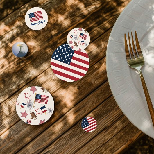 7月4日のパーティー コンフェッティ