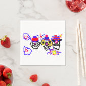 7月4日のパーティー スタンダードカクテルナプキン (インサイチュ)