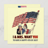 7月4日のパーティー 招待状 (正面/裏面)