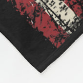 7月4日のビグフット系アメリカ国旗 フリースブランケット (角)