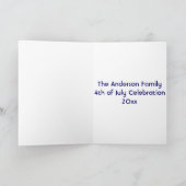 7月4日のフラグ&花火あなたの写真カードを追加2 カード (内部)