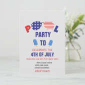 7月4日のプールパーティー 招待状 (スタンド正面)