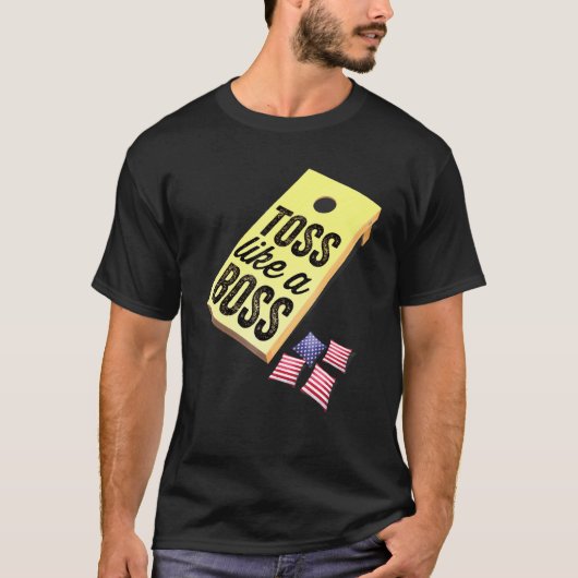 7月4日のボスコーンホールのようにコーンホールトス Tシャツ (正面)