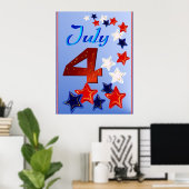 7月4日のポスター ポスター (ホームオフィス)