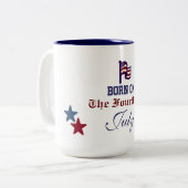 7月4日のマグで生まれて下さい ツートーンマグカップ (正面左)