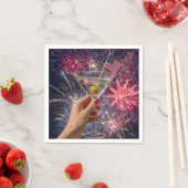 7月4日のマティーニの乾杯 スタンダードカクテルナプキン (インサイチュ)