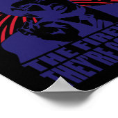 7月4日のユゲおもしろいトランプで花火 ポスター (角)